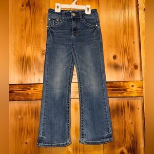 Kids Dark Blue Denim Flared Jeans
